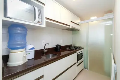 A cozinha ou kitchenette de Aluguel Apartamento 2 quartos 1 suíte | Bombas/SC