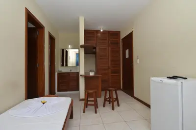 A cozinha ou kitchenette de Oceano Pousada - Buffet de café da manhã e serviço de quarto diário