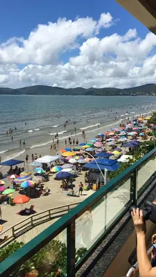 A planta de Apartamento a Beira Mar