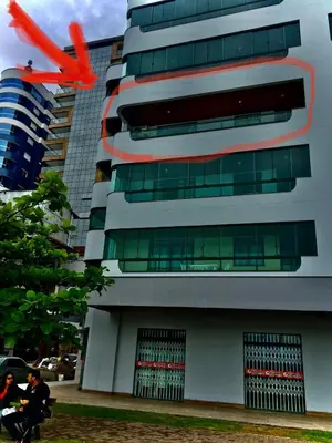 A planta de Apartamento a Beira Mar