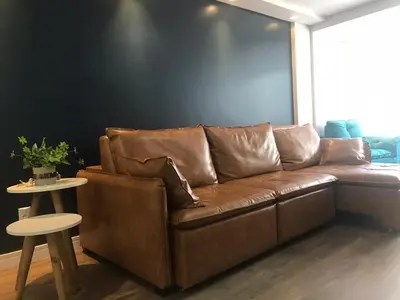 Uma área de estar em Aparto 2 Quartos Av Brasil Balneario Camboriu