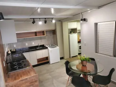 A cozinha ou kitchenette de Aparto 2 Quartos Av Brasil Balneario Camboriu
