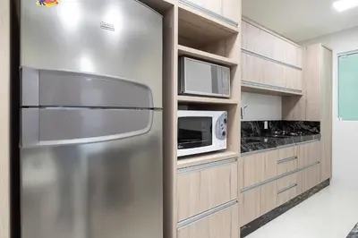 A cozinha ou kitchenette de Aluguel Apartamento 2 quartos s/ 1 suíte 80m Mar Bombas/SC