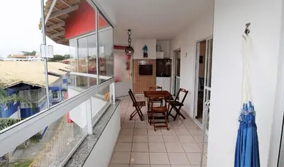 Uma varanda ou terraço em 1054 - Apartamento para locação em Bombinhas - Residencial Solar das Bromélias Apto 232
