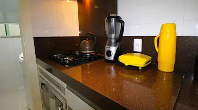 A cozinha ou kitchenette de 1043 Apartamento a 50 mts da Praia de Bombinhas