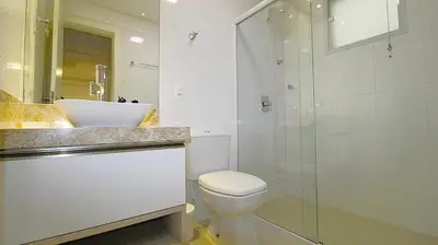 Uma casa de banho em 1043 Apartamento a 50 mts da Praia de Bombinhas