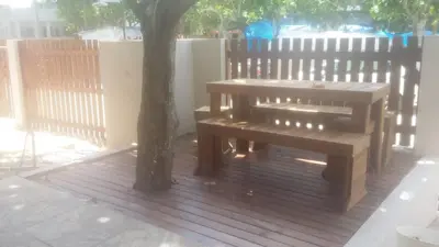 A planta de Casa de Férias - Cód 181