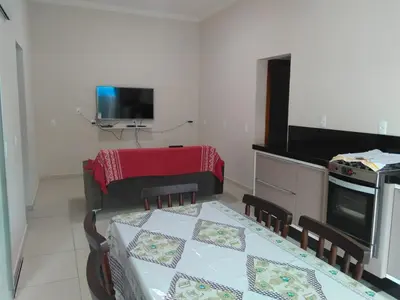 A planta de Casa de Férias - Cód 181