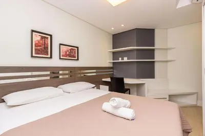 A planta de Boulevard 215C - Excelente apartamento em condomínio de luxo no centro de Bombinhas - Piscina - Jacuzzi - Academia - Portaria 24h.