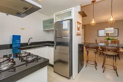A planta de Boulevard 224D - Excelente apartamento em condomínio de luxo no centro de Bombinhas - Piscina - Jacuzzi - Academia - Portaria 24h.