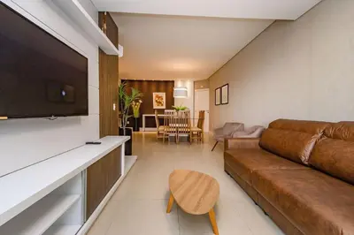 A planta de Boulevard 224D - Excelente apartamento em condomínio de luxo no centro de Bombinhas - Piscina - Jacuzzi - Academia - Portaria 24h.