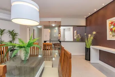 A planta de Boulevard 224D - Excelente apartamento em condomínio de luxo no centro de Bombinhas - Piscina - Jacuzzi - Academia - Portaria 24h.