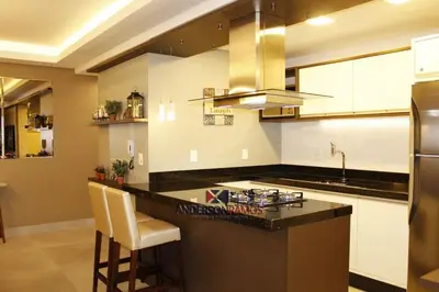 A cozinha ou kitchenette de 1003 Residencial Positano Apto 204 - Quatro Ilhas