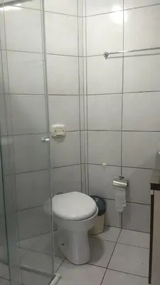 Uma casa de banho em Apartamento Borges