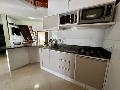 A cozinha ou kitchenette de Casa a 50 M do Mar Para Recarregar as Energias