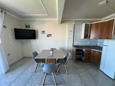 A cozinha ou kitchenette de Estúdio Com Vista Para o Mar de Mariscal - V07