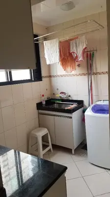 A cozinha ou kitchenette de Novo Lar England Quadra Mar Meia Praia