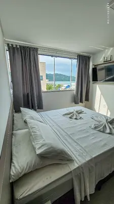 Uma cama ou camas num quarto em Apart Hotel Canto Grande