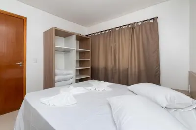 Uma cama ou camas num quarto em Apart Hotel Canto Grande