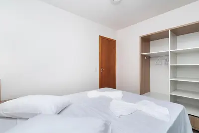 Uma cama ou camas num quarto em Apart Hotel Canto Grande