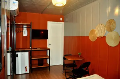A cozinha ou kitchenette de Innbox - Porto Belo