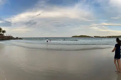 A planta de Apto Vista Mar -250mts da Praia