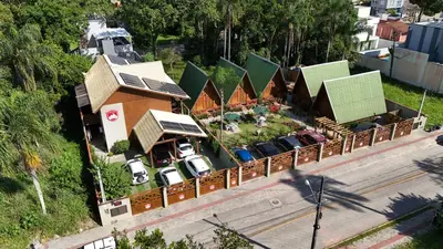 A vizinhança circundante ou próxima da casa de hóspedes