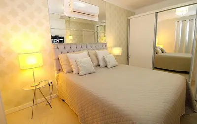Uma cama ou camas num quarto em 1061 - Excelente Cobertura com Hidromassagem