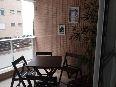 Uma varanda ou terraço em Apartamento Praia de Palmas