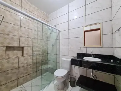Uma casa de banho em Bombas Beach