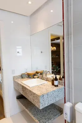 Uma casa de banho em Hospedaria Refugio das Galés