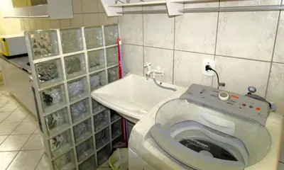 Uma casa de banho em 1030 Apartamento com vista para o Mar na Praia de Bombinhas