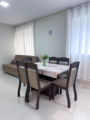 Uma área de estar em Residencial Spader - Bombinhas