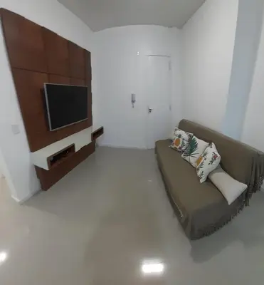 A planta de Apartamento 2 dormitório praia de Bombas