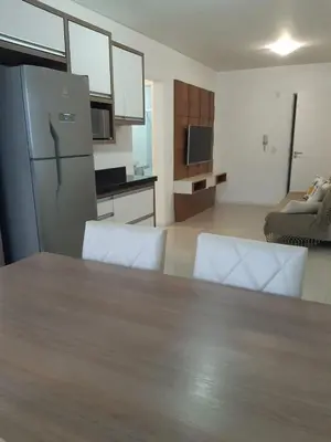 A planta de Apartamento 2 dormitório praia de Bombas