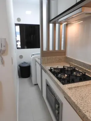 A cozinha ou kitchenette de Apartamento em Bombinhas