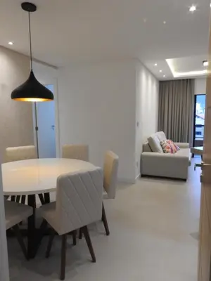 Uma área de estar em Apartamento em Bombinhas