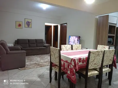 Uma área de estar em Apartamento em Bombinhas