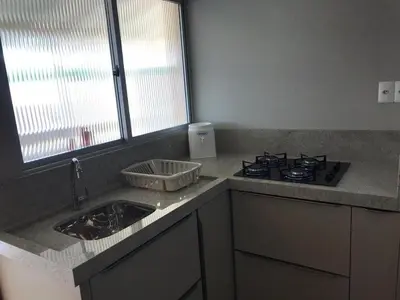 A cozinha ou kitchenette de ANSNEGOCIOS KIT-NET PRAIA MARISCAL 203 Maguelli