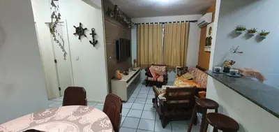 A planta de Apartamento na praia de Bombas Edifício Umuarama nº 63, bloco B