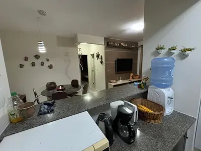 A planta de Apartamento na praia de Bombas Edifício Umuarama nº 63, bloco B