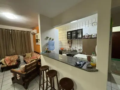 A planta de Apartamento na praia de Bombas Edifício Umuarama nº 63, bloco B