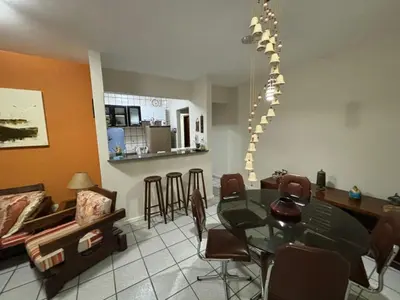 A planta de Apartamento na praia de Bombas Edifício Umuarama nº 63, bloco B