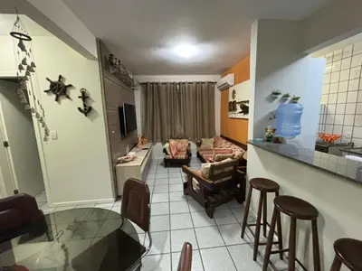 A planta de Apartamento na praia de Bombas Edifício Umuarama nº 63, bloco B