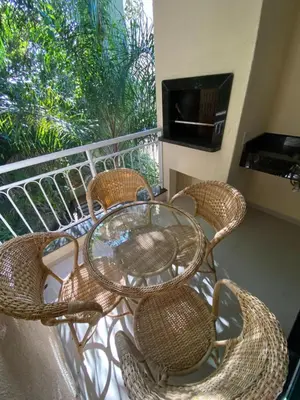 Uma televisão e/ou sistema de entretenimento em Bombinhas Summer Beach -Apartamento Particular