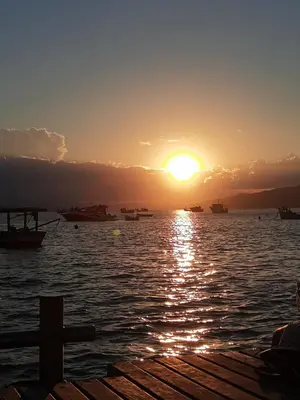 A planta de Casa com Pôr do Sol em Canto Grande - Casa Beira Mar Bombinhas
