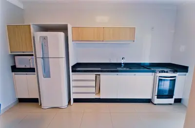 A cozinha ou kitchenette de Baía dos Golfinhos