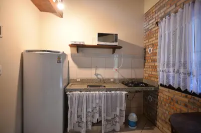 A cozinha ou kitchenette de Pousada Sítio Olho D'Água