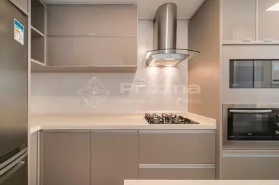 A cozinha ou kitchenette de Varandas 405 A · Apartamento em Condomínio de luxo frente ao mar .