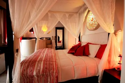 Uma cama ou camas num quarto em Pousada Olhos Verdes